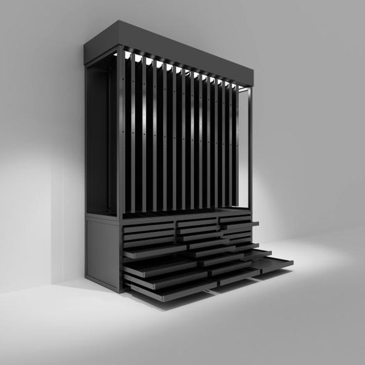 ¿Por qué debería elegir un estante de exhibición de cerámica vertical con revestimiento metálico para su tienda?