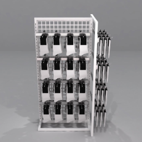 Leather Floor Display Stands