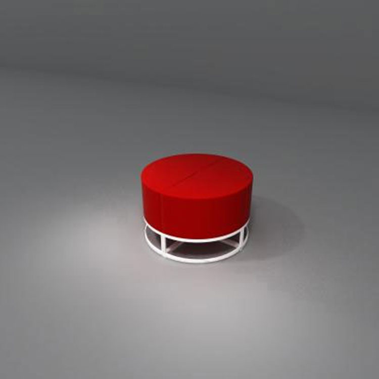 taburete de descanso tapizado con almacenamiento